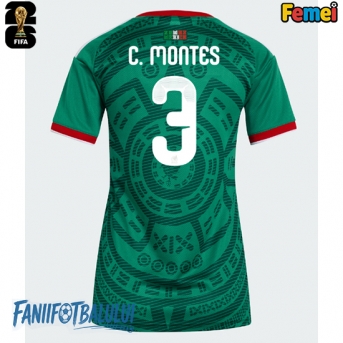 Mexic Cesar Montes #3 Echipament de Fotbal Replică Mondial 2026 Femei Acasa